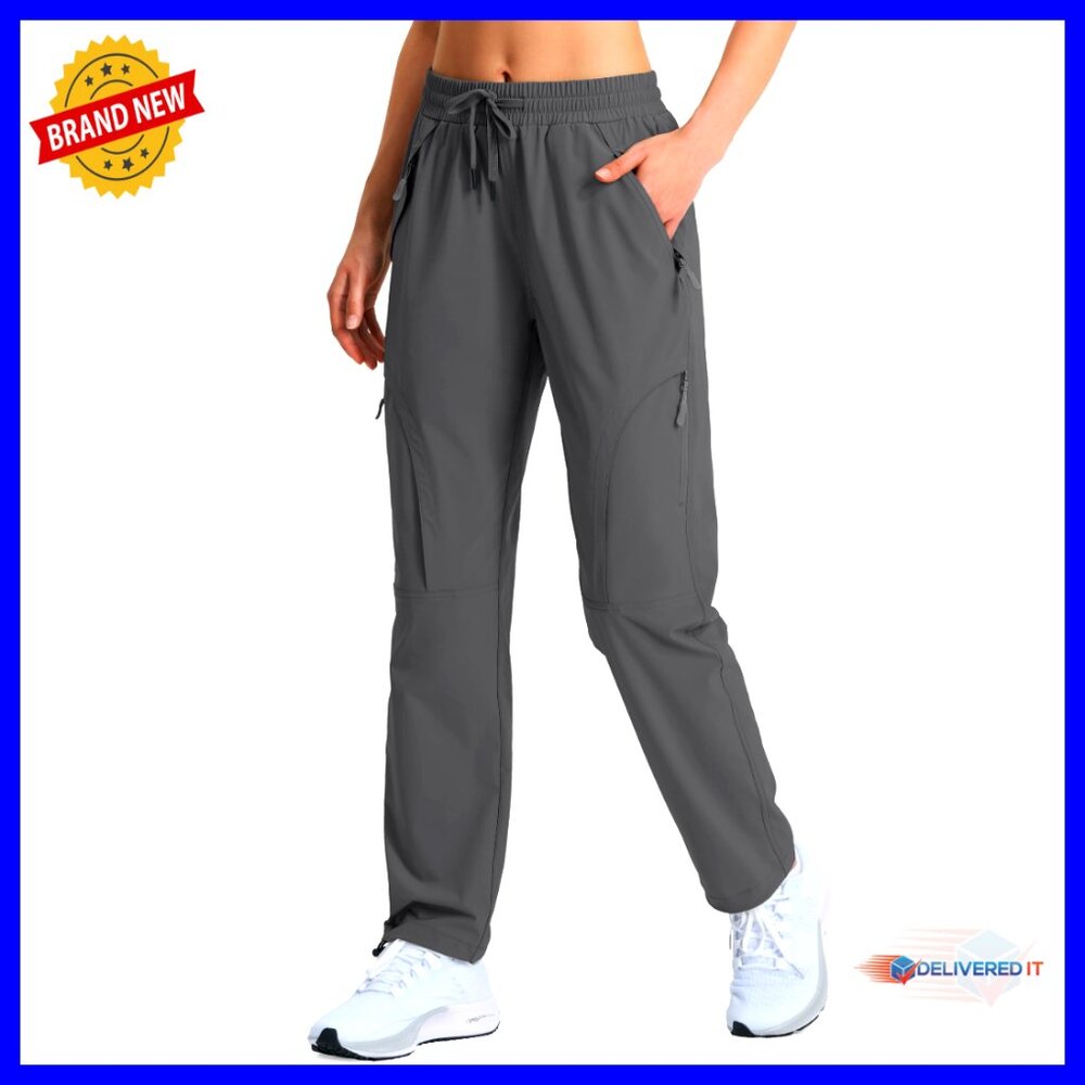 Women's Quick Dry Hiking Cargo Pants Upf 50 Water Resistant Zipper Pockets